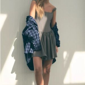 ZARA Ruched Corset Dress